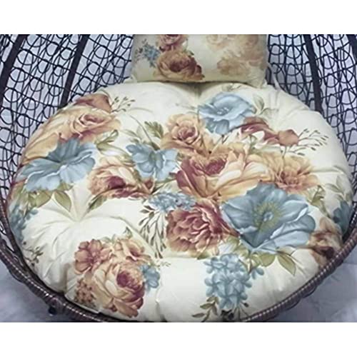 Cuscino rotondo per sedia Papasan con cuscino grande addensare swing sedia cuscino vimini rattan uovo nido appeso uovo amaca sedia cuscino per esterno