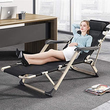 JFFFFWI Sedia Pieghevole Zero Gravity Lettino Prendisole Lettino Pieghevole Portatile Sedia reclinabile da Ufficio Regolabile Sedia reclinabile da Giardino Beach Garden Patio Relaxer Chair