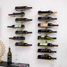 Appeso Arte del Ferro Cremagliera del Vino Stile Europeo Bar Armadietto Ristorante Decorazione Cremagliera del Vino Dorato semplicità Cremagliera del Vino 6-8 Bottiglia
