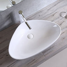 Triangolo sopra Contro Bacino Ceramica Balcone Casa Lavandino Lavabo Lavabo Lavabo Art Basin Lavabi (Dimensioni : 59x39x14cm)