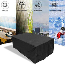Unknow Copertura per mobili da giardino per esterni, copertura per mobili da giardino Oxford 210d, copertura protettiva per tavolo e sedia da giardino, antipolvere, impermeabile, antivento, anti-UV