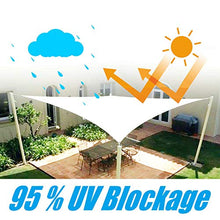 Vela Ombreggiante Grey Triangle Shade Sale Impermeabile con D-Ring di Alluminio, 95% Anti-UV, Resistente E Resistente alla Lacrime, più Dimensioni(Size:3X4X5m/10X13X16ft)