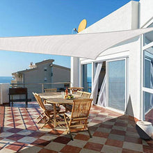 CJC Tenda A Vela Sun Protection Traspirante HDPE, for Esterno Giardino Terrazza Roofing Beach Pool (Color : White, Size : 3.6x3.6x3.6m)