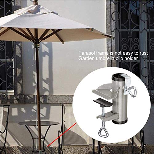 Supporto per ombrellone morsetto per ombrellone resistente supporto per ombrellone in metallo supporto per ombrellone in ferro per cortile sulla spiaggia balcone Deck Boats Umbrell  1420