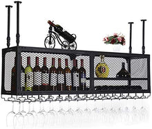 Classico Attaccatura del supporto di Wine Griglia Wine Bottle Holder Wine Glass rack Calici mensola di esposizione Metallo Ferro Hanging montaggio a parete Arredo Mensole da tavola scaffalature for la