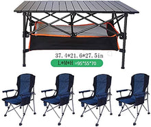CASTOR Tavolo da Picnic all'aperto Tavolo da Pranzo Pieghevole Nero Adatto per Il Campeggio all'aperto Soggiorno Sala Computer Cucina Tavolo da Cucina BBQ Party Table (Size : Blue 95)