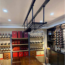 GAXQFEI Cucina Del Vino Del Vino Stoccaio Cremagliera Del Soffitto Del Soffitto, Rack Del Coccole Decorazione Del Soffitto Rack, Ferro Retrò Iron Appeso a Impennata Portabicchieri Di Vino, Usato per