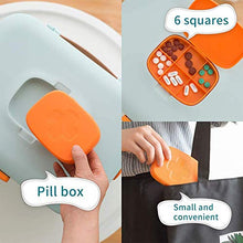 3 colori grande scatola di immagazzinaggio plastica 2 livelli portatile chiudibile medicina scatola blu