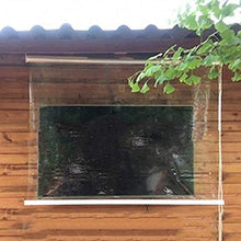 Trasparente Avvolgibile, 20mil Di Spessore Schermo Di Plastica, Barra Appendiabiti In Lega Di Alluminio Impermeabile A Prova Di Polvere Aspetto Chiaro Per Terrazze, Portico, Ufficio