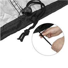 AMGJ Copertura per Divano Letto Rotondo da Giardino, Copertura per Mobili da Giardino per Esterni 420D Oxford Panno Impermeabile 90"x85"x16"/33", Nero