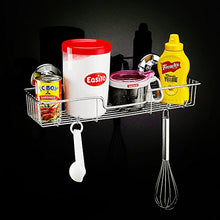 Sanno, cestino contenitore, organizer, per bagno, con ventosa, nessun danno, per accessori da cucina e bagno, in acciaio inox antiruggine