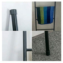 Appendi Asciugamani Bagno, Grande Scala Portasciugamani a 6 Pioli per Asciugamani, Coperte o Giornali, Piantana Porta Asciugamani Bagno in Metallo per Casa