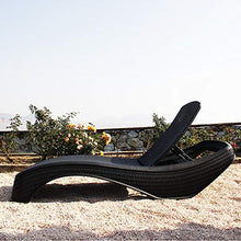 AVANTI TRENDSTORE - Newport - Lettino da giardino con schienale regolabile in polypropilene. Disponibile in due colori. Dimensioni: LAP 199,3x43,5x75,5 cm (Nero)