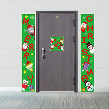 Unknow Paizhuo Segno della Bandiera di Buon Natale Appeso per la Decorazione dell'appartamento Esterno Esterno della Porta d'ingresso per Le Vacanze,Verde