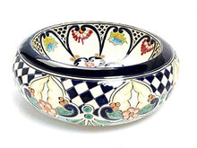 Cerames Hermosa - Lavabi da appoggio rotondi messicani | Lavabo Talavera in ceramica 40 cm dal Messico | Motivi decorativi colorati