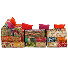vidaXL Divano Modulare 16 pz in Tessuto Motivo Patchwork Arredo Salotto Lounge
