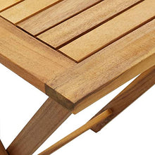 FAMIROSA Set da Bistrot 3 pz Pieghevole con Cuscini Massello di Acacia-0275