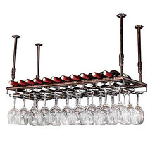 Portabicchieri da appendere a testa in giù Mobili Portabicchieri da vino Portabicchieri da vino Portabicchieri da vino Portabicchieri da champagne Portabottiglie Portabottiglie Portabottiglie (Dimensioni: 80 * 35cm)
