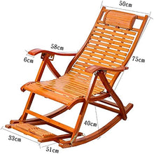 Reclinabili Bamboo Sedia a Dondolo Bambino Sedia Pieghevole per Adulti Casa Poltrona Sedia Cool Sedie Fretta Sedia anziana Pranzo Pranzo Pranzo Sedia