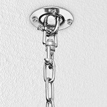 LIULIUKEJI Ganci da soffitto per poltrona pensile, 2 pezzi, ganci pesanti per poltrona sospesa, amaca, altalena da boxe, sacco da boxe, sacco da yoga, tenda da sole, altalena a nido d'ape