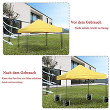 Froadp 4 piedini per gazebo, con acqua e sabbia, riempibile con stabilizzazione, per gazebo da giardino, tendoni, manovelle (nero)