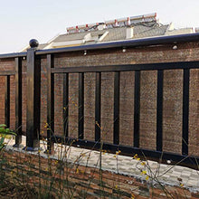 FANGJIE Recinzione Copertura 95x750cm HDPE Balcone Recinzione Leggermente Trasparente per recinzioni da Giardino, Balcone, Marrone