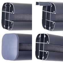 Mendler Pannello supplementare frangivento Privacy Sarthe WPC Alluminio Premium 185cm Grigio