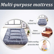 Materasso Tatami Doppio Singolo Materassi Futon Pad Pieghevole per Dormitorio Studentesco Giapponese,Green-120cmx200cm