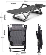 Azyq Sedia Reclinabile Pieghevole, Sedia Portatile a Gravità Zero, Sedia Reclinabile Pieghevole, Adatta per Terrazze, Piscine, Prati e Spiae, con Cuscini
