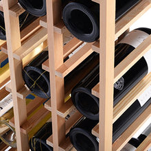 GIANTEX - Portabottiglie Vino per 44 Bottiglie Cantinetta Porta Vino Scaffale in Pino Massiccio per Casa Bar Ristorante 46,4 x 27,6 x 113 cm