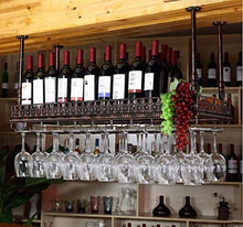 DJSMjbj - Portabicchieri creativo, da appendere al bancone, portabicchieri, decorazione per bicchieri da vino, da soffitto, facile da installare, L60*W35cm