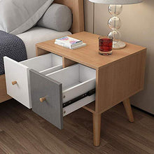 DGHJK Mobili per la casa, Comodino da Comodino con Armadio a 2 cassetti in Stile Mid-Century , 19,2 '' e Tempi; 15,7 '' e Tempi; 18,5 ''