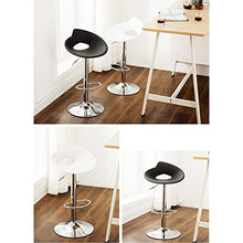 Sedia da Disegno con Schienale,Sgabello Girevole A Riposo del Piede Regolabile,Multi-Sedia da Ufficio Scopo,Pp Cushion per Home Bar Kitchen Shop - Bianco Nero