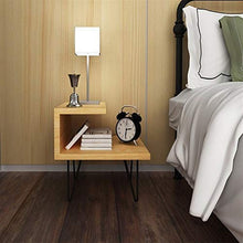 L.w.s Mobili per camera da letto Codice comodino Canada abete in legno Nordic Comodino Assemblaggio Cabinet Semplice Mobile moderno Cabinet in ferro battuto Letto in legno Bed Small Cabinet 50x50x50cm