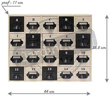Home Deco Factory Conservazione, Legno, Beige/Nero, 44 x 11 x 35,50 cm
