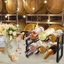 DHHZRKJ Portabottiglie impilabile a 2 Ripiani, portabottiglie autoportante da 6 Bottiglie, ripiano per Vino, per Arredamento per la casa, Cantina, Cantina, Cantina, Armadio, dispensa