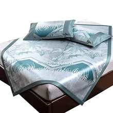 Materassino in Seta di Ghiaccio, 600D Ice Silk e 3D Maglia Traspirante, Rinfrescante e Confortevole Letto Matrimoniale, Lavabile (Color : H, Size : 1.5×1.95m)
