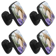 Cavallo di lavanda 4 PCS Pomelli per Porta, Pomolo per Mobile, Pomelli per Mobili con Viti, Maniglia per Armadietto, Pomelli per Porta, Pomelli per Cassetti per Porta, Armadio, Cassetto e Credenza