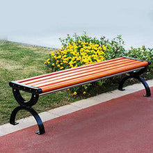 GaoF Panchina da Giardino per Esterni, panchina per Esterni in Legno massello anticorrosivo, panchina antiruggine con Struttura in ghisa, per Cortile/terrazza/Prato
