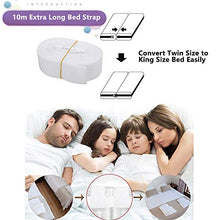 VIVILINEN Kit Bridge Bed Letto Matrimoniale Bridge Bridge Connettore Cinghia per Camera da Letto 2M Doppia Fascia di Fissaggio Spugna Larghezza 30cm, Versione Aggiornata