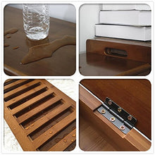 Stores Panca, Panca Scarpa in Legno retrò, scarpiera a 2 Piani, Rack di stoccaggio, Panca per ripostiglio Palestra, Dimensioni Letto Sgabello fine Letto: 89,5 * 49 * 29,5 cm