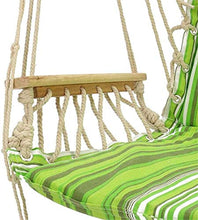 FDSZ Sedia a Sospensione in Tela di Cotone, Tela a Righe a Colori Portatile con Spugna e Pedale Sedia a Sospensione Spugna, Sedia all'aperto per Interni ed Esterni