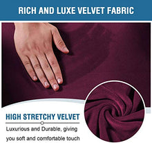 Bove Velluto Copripoltrona Relax Reclinabile, 8 Pezzi Stretch Recliner Copridivano per 3 Divano Cuscino Fodere Copridivani Divano Protector con Tasca Laterale-D