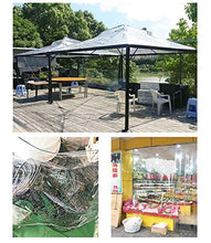 CXF Trasparente Strato incatramata Pioggia ispessite See-Through in plastica Panno all'aperto Cortile Tende e PVC, 0,5 Millimetri di Spessore, 500 g/m² a Prova di Sun Telo Occhiellato Retinato