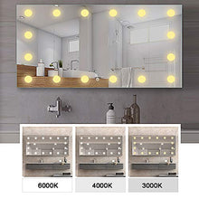 Specchio luminoso a LED con lampadina specchio per il trucco specchio per camera da letto specchio a parete 1000 × 600mm specchio per la casa barbiere specchio per il trucco specchio per il bagno
