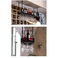 LWW Wine Rack, cremagliera di vetro di vino/a soffitto attaccatura del supporto di bottiglia del vino supporto del metallo ferro vetro vino Holder alta Cup/Altezza regolabile Rack Wine Glass,80 *