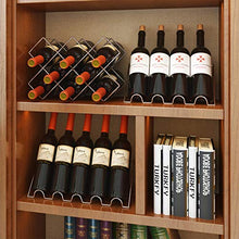 YQJ - Portabottiglie da tavolo in metallo, per bar, cucina e ristorante, completamente montato, per 5 bottiglie