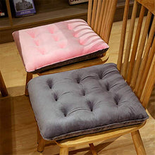 JSMY Set di 2 Cuscini di Seduta con Cinghie Coprisedile in Velluto per Interni ed Esterni(Rosa,Quadrato 40x40 cm)