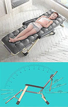 Sedia reclinabile Pieghevole Zero Zero Gravity Sedia Lounge Oversize XL, Sedie a sdraio Cuscino in cotone per giardino Patio esterno Sedie Lettini Sdraiati Piano reclinabile Caricamento fino a 300 kg