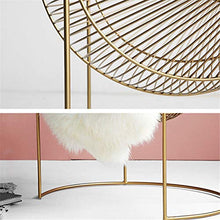 L.W.S Mobili per Camera da Letto Tavoli e sedie Nordic Salotto in Ferro battuto Divano, Sedia Lounge Light, Sedia da Pranzo Singola